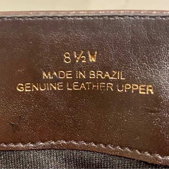 Talbots 8.5 W Mahogany Leather Ankle Boots - Picture 2 of 6